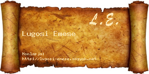 Lugosi Emese névjegykártya