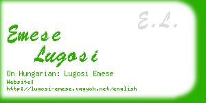 emese lugosi business card